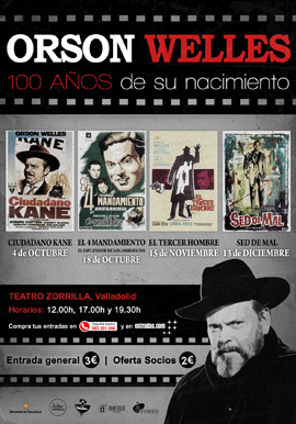 `Ciclo de Cine ORSON WELLES: Ciudadano Kane´en el Teatro Zorrilla
