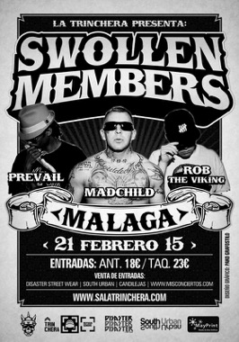 Swollen Members, spanish tour en Sala la Trinchera de Málaga