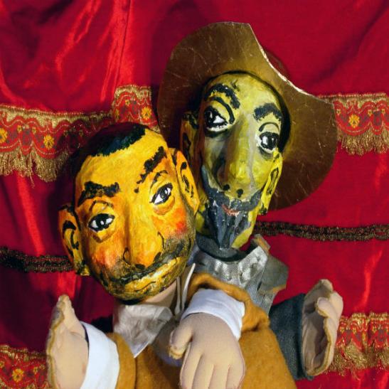 Don Quijote y Sancho Panza en el Auditorio de Beniaján