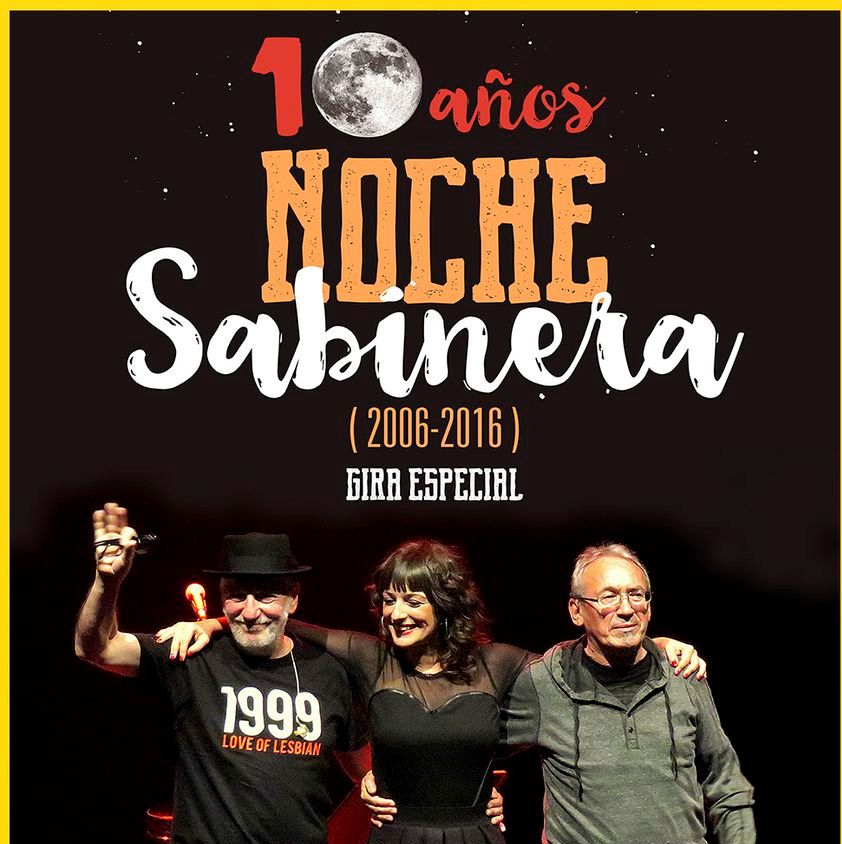 10 años años noche sabinera, concierto en Santiago