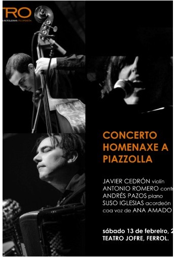 Tempo catro, concierto homenaje a Piazzola en Ferrol