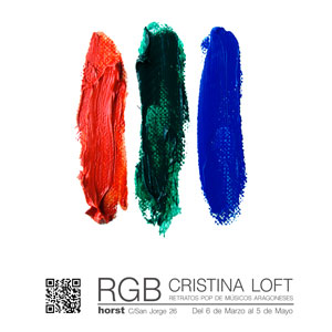 Exposición de Cristina Loft `RGB. Retratos de músicos aragoneses´