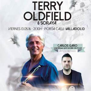 `Terry Oldfield con Soraya´ y `Carlos Garo´