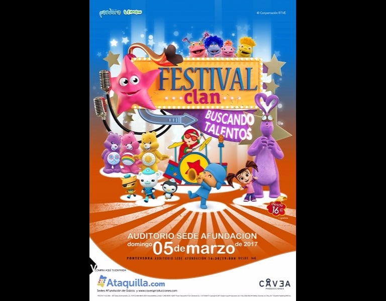Festival Clan, Buscando talentos, espectáculo para niños en el Auditorio sede Afundación de Pontevedra