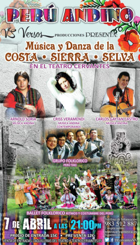 `Perú Andino´ en el Teatro Cervantes
