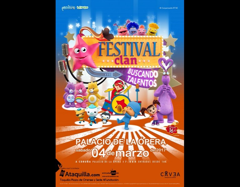 Festival Clan «Buscando Talentos», espectáculo para niños en A Coruña
