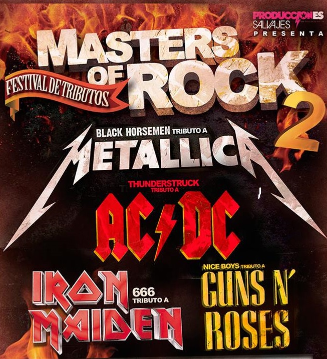 ‘Masters of Rock 2’ festival de tributos en Garaje Beat Club La Guía GO!