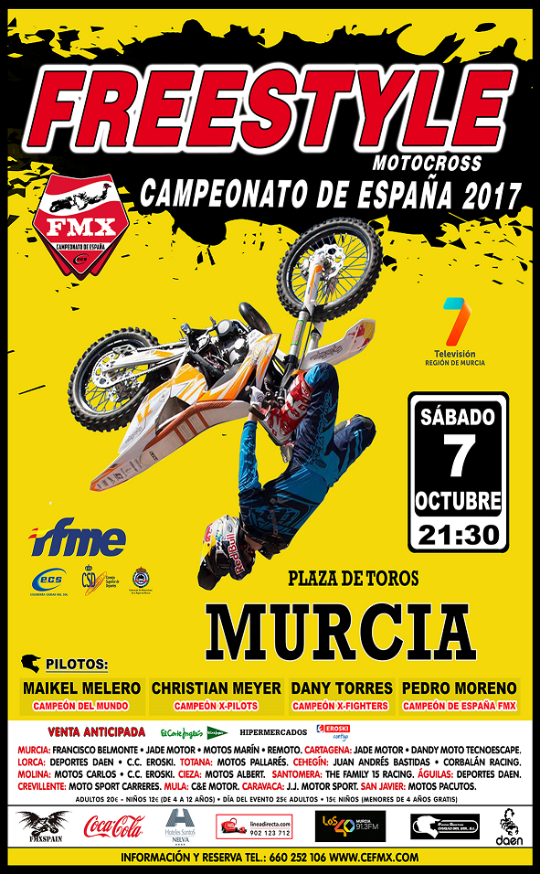 Murcia, el mejor escenario para el Campeonato de España de Freestyle Motocross
