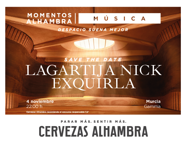 ‘Momentos Alhambra Música’ de Cervezas Alhambra reúne a Lagartija Nick y Exquirla en  Murcia