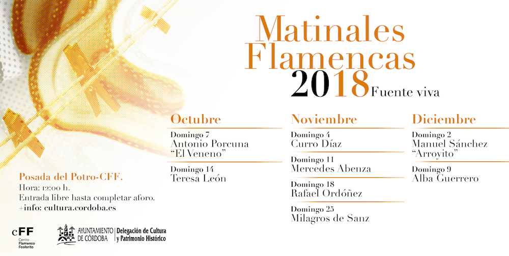 4, 11,18 Y 25 de Noviembre, Matinales Flamencas, en la Posada del Potro, Centro Flamenco Fosforito