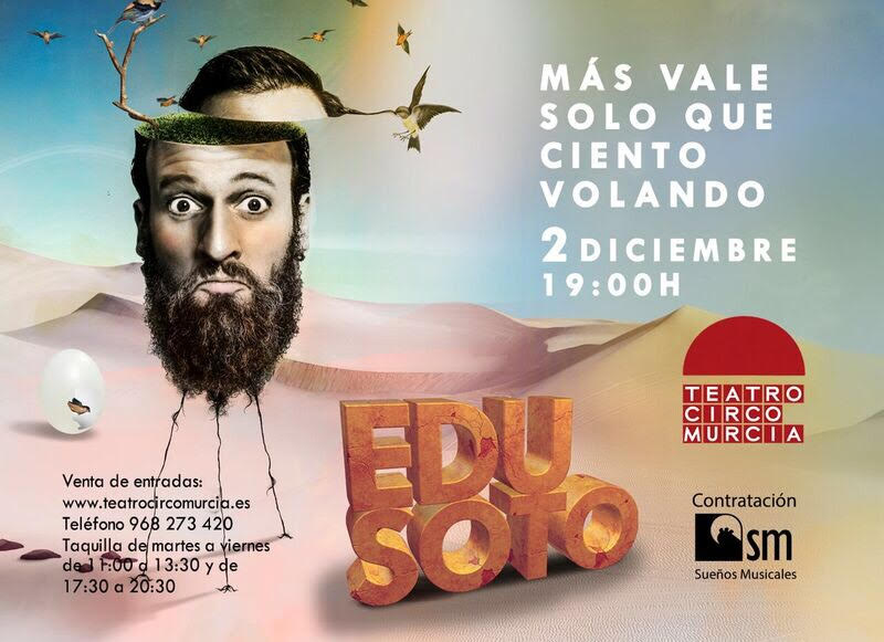Edu Soto presenta en Murcia ‘Más vale solo que ciento volando’
