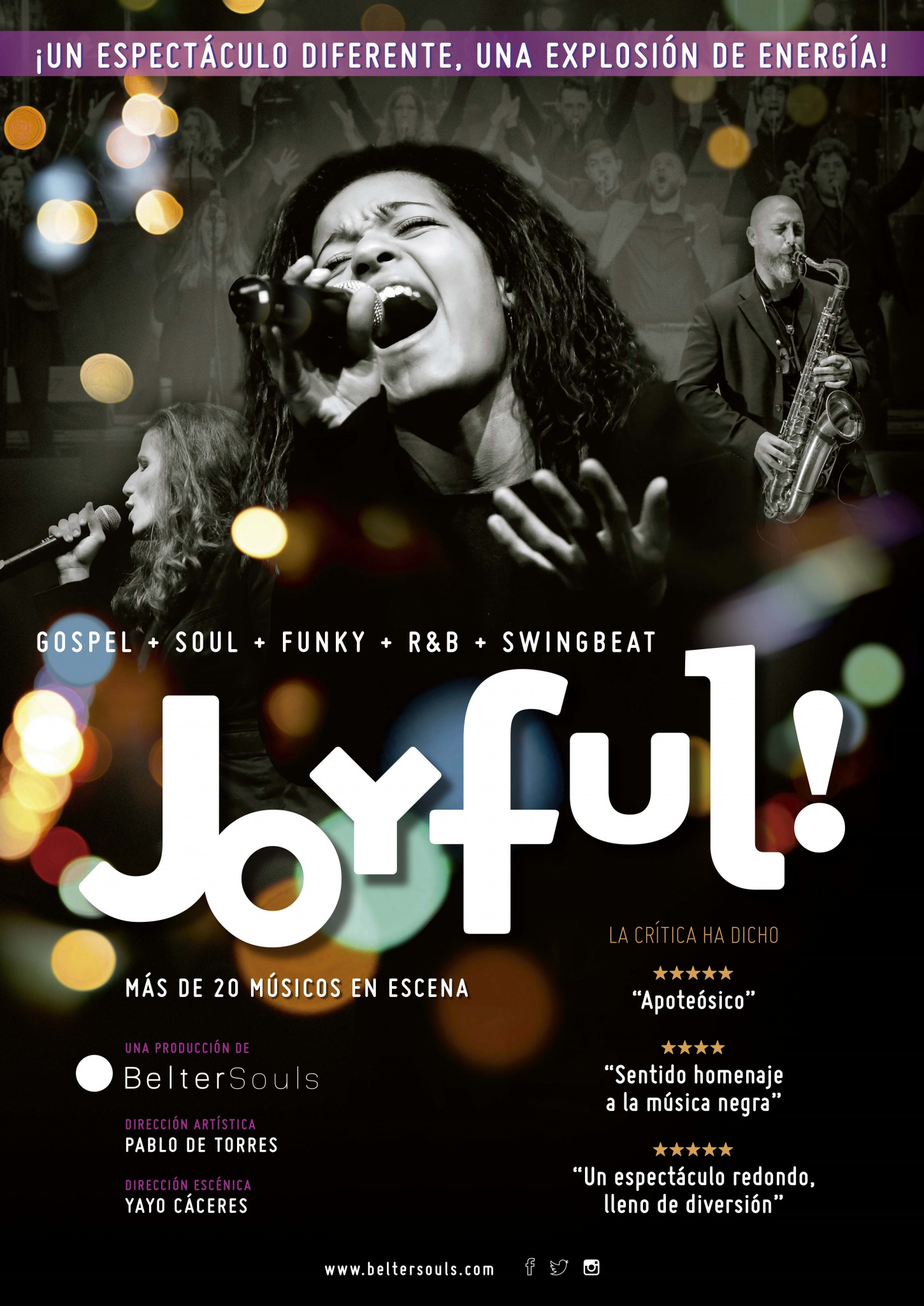 Belter Souls trae al Romea ‘Joyful!’, su espectáculo musical más potente