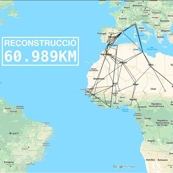 Reconstrucción. 60.989 km en Arts Santa Mònica en Barcelona