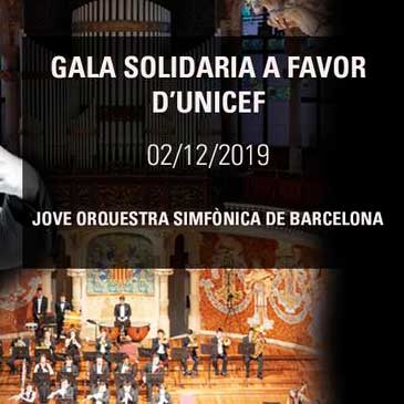 Concierto de Gala Solidaria a favor de UNICEF en Palau de la Música Catalana en Barcelona