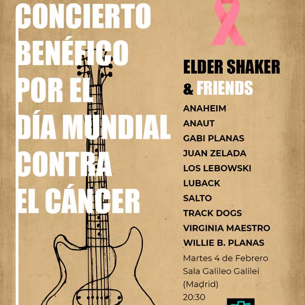Concierto de Elder Shaker & Friends en lucha contra el cáncer en Galileo Galilei en Madrid