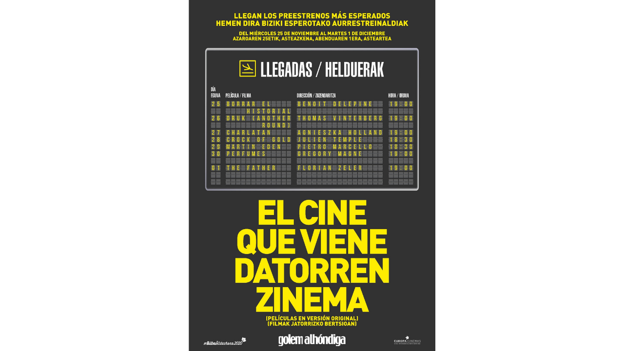 Siete películas de autor dentro del ciclo «El cine que viene» se proyectarán el 25 de noviembre en los cines Golem-Alhóngida