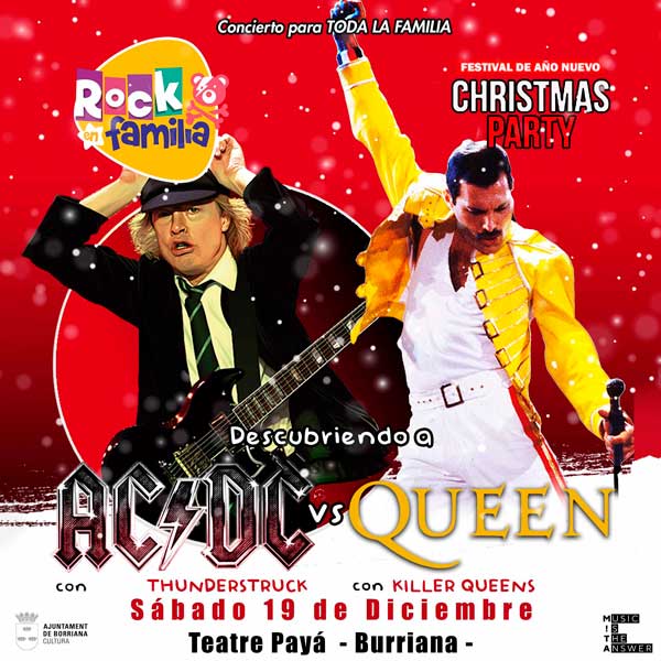 Concierto de Rock en familia. Christmas Party en Teatre Payà en Castellón