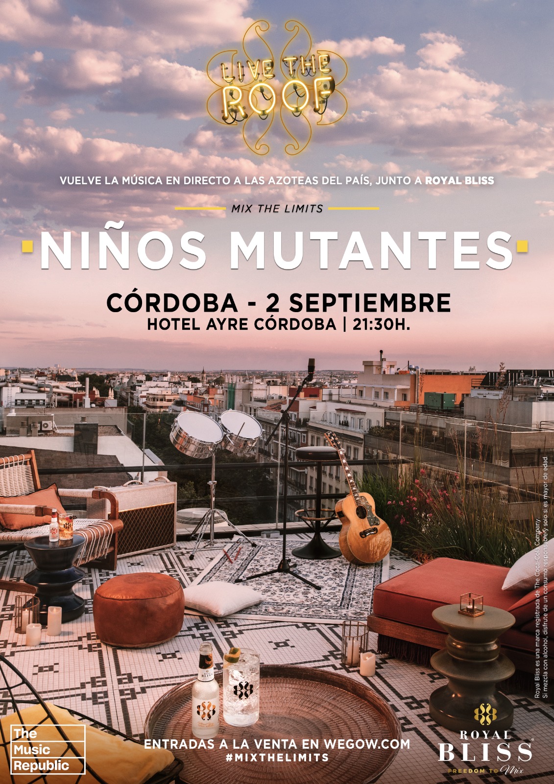 Niños Mutantes en LIVE THE ROOF | Córdoba