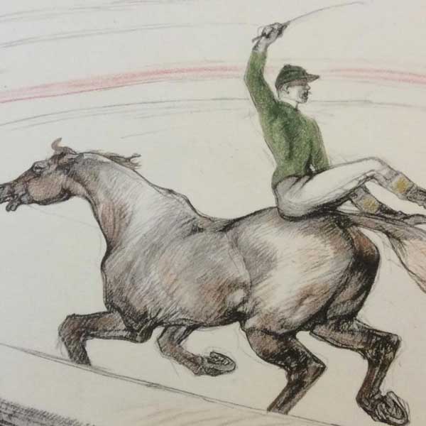 Henri de Toulouse-Lautrec. El mundo del circo y personajes de Montmartre en El Reial Cercle Artístic en Barcelona