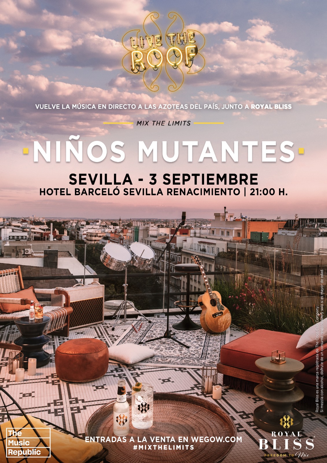 Niños Mutantes en LIVE THE ROOF | Sevilla