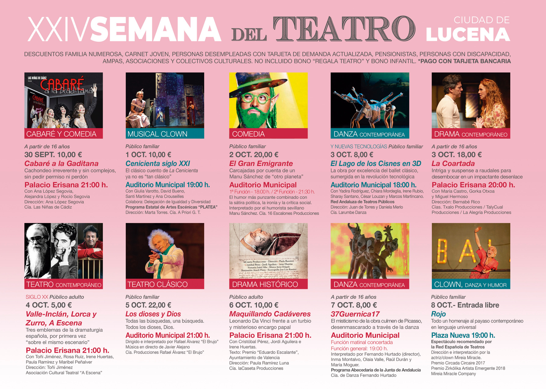 La XXIV semana del Teatro llegará a Lucena