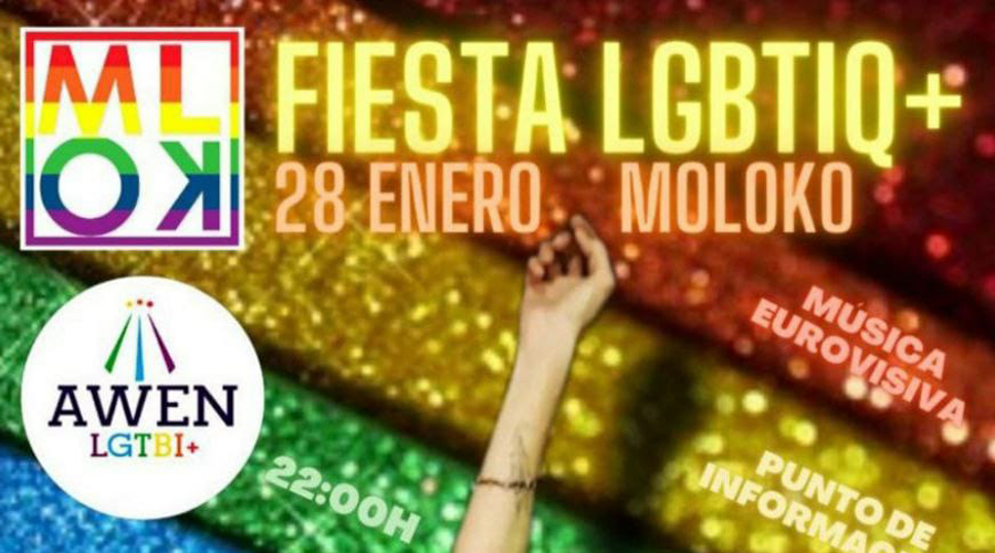 Fiesta LGBTIQ+ de AWEN en el Moloko de León