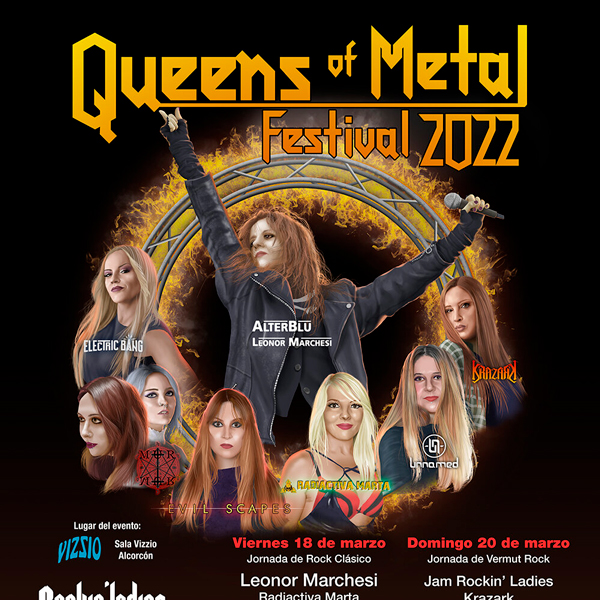 Concierto de Queens of metal festival 2022 en Sala Vizzio en Madrid