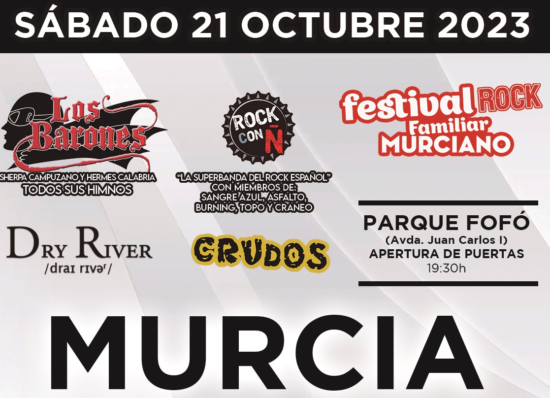 Festival de Rock Murciano con Los Barones y Rock con Ñ