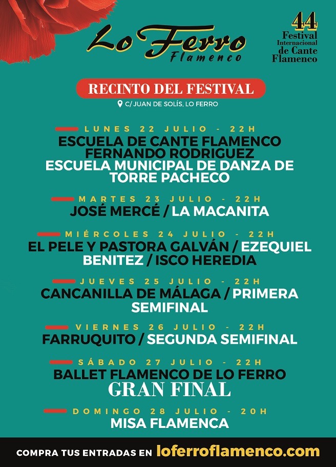 Festival de Cante Flamenco de Lo Ferro 2024 programacion