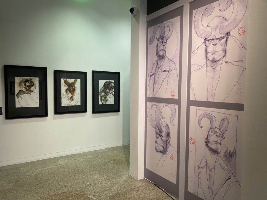 Exposición «Goya-Hellboy. Una iconografía de monstruos» de Stéphane Levallois en Coruña