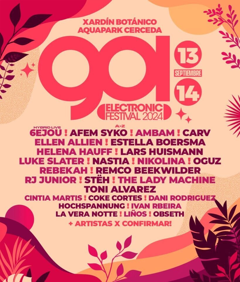 Cartel Go electronic festival Cerceda