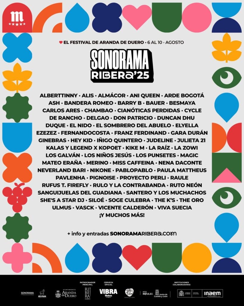 primeros confirmados cartel sonorama 2025