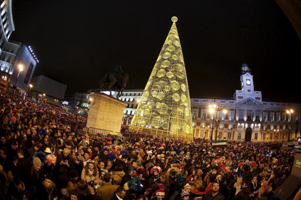 uvas en la Puerta del Sol