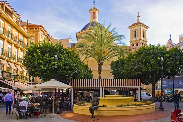 Plaza de las Flores fuente Murcia